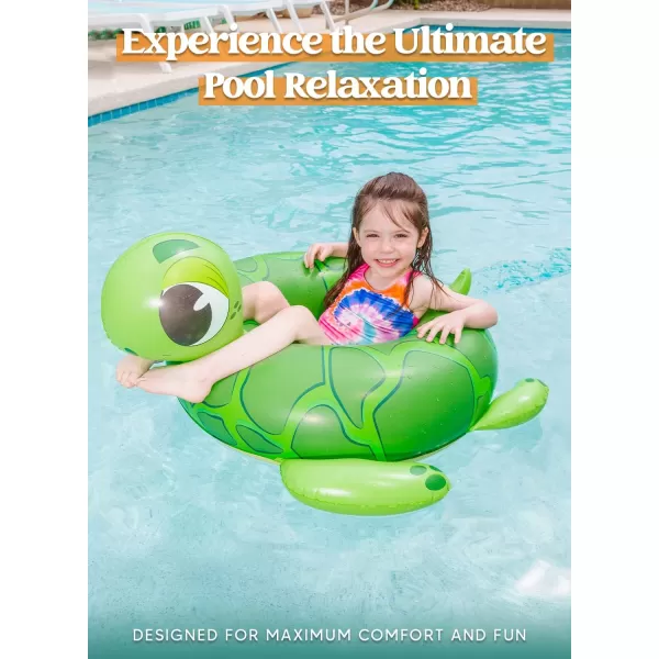 32quot 3 Pack Inflatable Pool Tubes Pool Floats Dinosaur ampamp Sea Turtle ampamp Dolphin Swimming Rings for Kids Swimming Pool Beach Summer Water Float Party Outdoor
