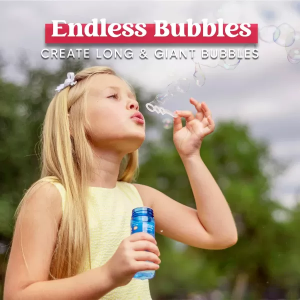 JOYIN 12 Pack Bubble Bottles 4oz Bubbles Solution Bubbles Party Favors for Kids Bubbles Wand Bulk 6 Colors Large Bubble Kit Easter Basket Stuffers for Toddler Summer Toddler Outdoor Toys