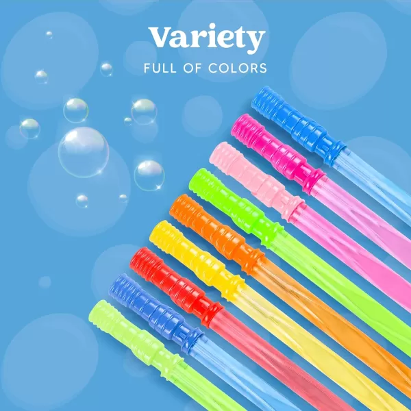 JOYIN 146quot Big Bubble Wand Set18 Pack 9 Colour with Concentrated Bubble Solution Refills Giant Bubble Wands Toy for Kids Birthday Summer Toy Party Favors Outdoor Activity Bathroom Bath Toys