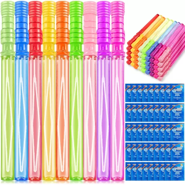 JOYIN 146quot Big Bubble Wand Set18 Pack 9 Colour with Concentrated Bubble Solution Refills Giant Bubble Wands Toy for Kids Birthday Summer Toy Party Favors Outdoor Activity Bathroom Bath Toys
