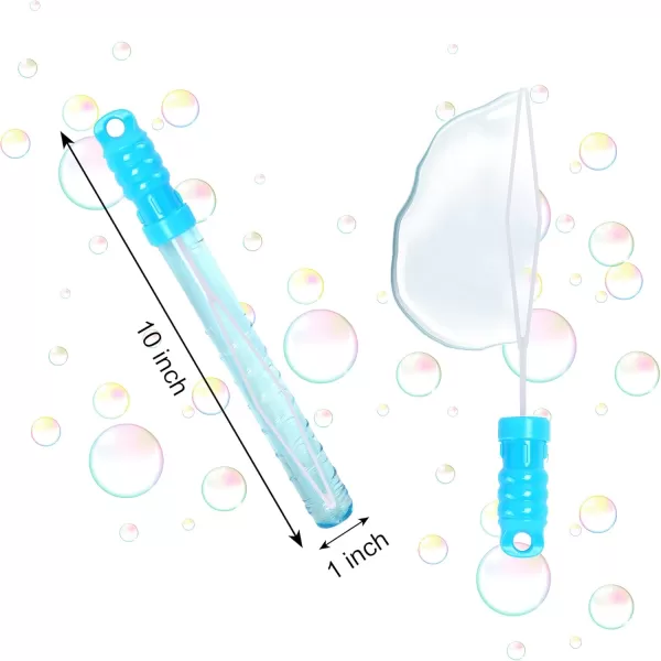 JOYIN 24 Pack 10 mid Bubble Wands Assortment 6 Colors Bubble Wands 3 OZ Party Favors Kids Summer Toys Outdoor Play Toys Games Christmas Birthday Party