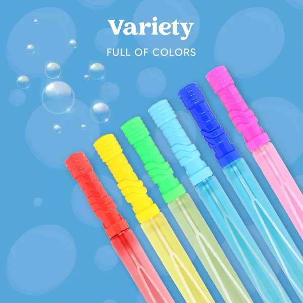 JOYIN 24 Pack 146 Big Bubble Wands Bulk 2 Dozen for Summer Toy OutdoorIndoor Activity Use Easter Bubbles Party Favors Supplies for KidsClassic