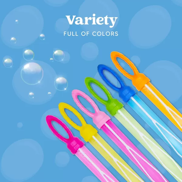 JOYIN 24 Pack 146 Big Bubble Wands Bulk 2 Dozen for Summer Toy OutdoorIndoor Activity Use Easter Bubbles Party Favors Supplies for KidsLeaf