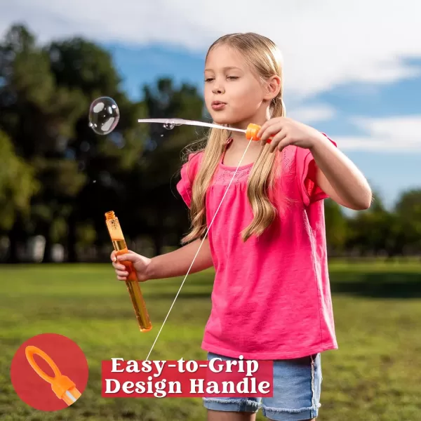 JOYIN 24 Pack 146 Big Bubble Wands Bulk 2 Dozen for Summer Toy OutdoorIndoor Activity Use Easter Bubbles Party Favors Supplies for KidsLeaf