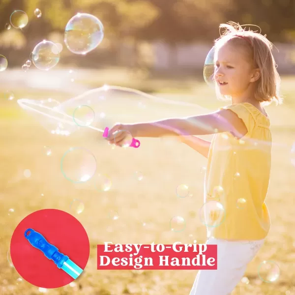 JOYIN 24 Pack 146 Big Bubble Wands Bulk 2 Dozen for Summer Toy OutdoorIndoor Activity Use Easter Bubbles Party Favors Supplies for KidsStarCircle