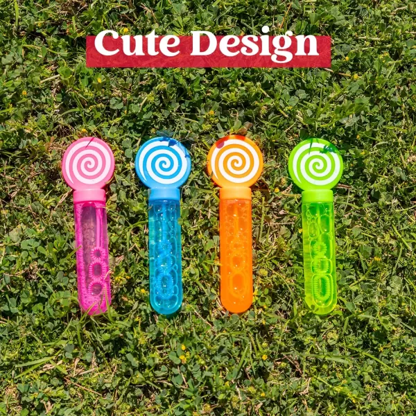JOYIN 24 Pack Mini Bubble Wands for Themed Birthday Wedding Bubble Maker Toys for Kids Summer Gifts Bubbles Fun Toys