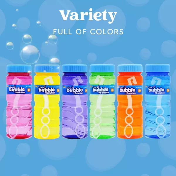 JOYIN 24 Pcs Bubble Bottles with Wand Assortment for Kids 4oz Blow Bubbles Solution Novelty Summer Toy Party Favors Birthday Outdoor ampamp Indoor Activity