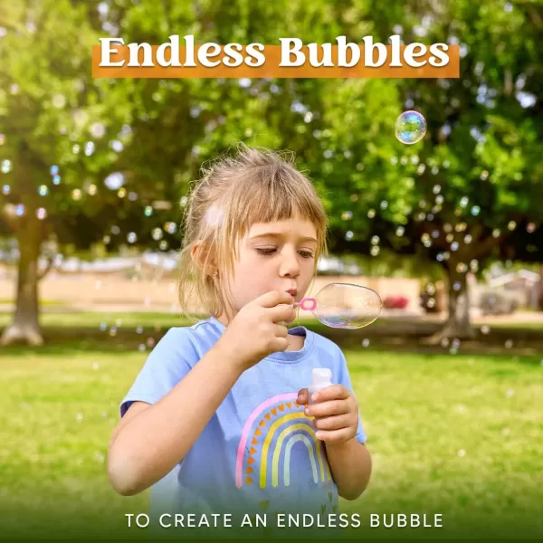 JOYIN 24 Pcs Mini Bubble Wands Assortment Party Favors Toys for Kids Child Summer Gifts Bubbles Fun ToysWedding Bath TimeSummer Outdoor Gifts for Girls BoysTransparent