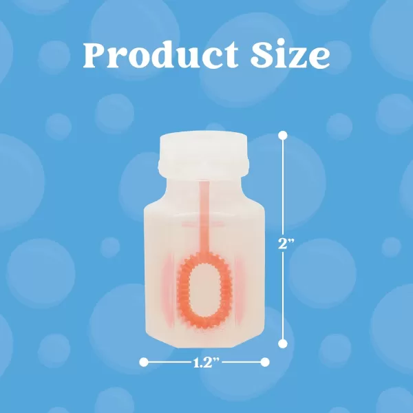 JOYIN 24 Pcs Mini Bubble Wands Assortment Party Favors Toys for Kids Child Summer Gifts Bubbles Fun ToysWedding Bath TimeSummer Outdoor Gifts for Girls BoysTransparent