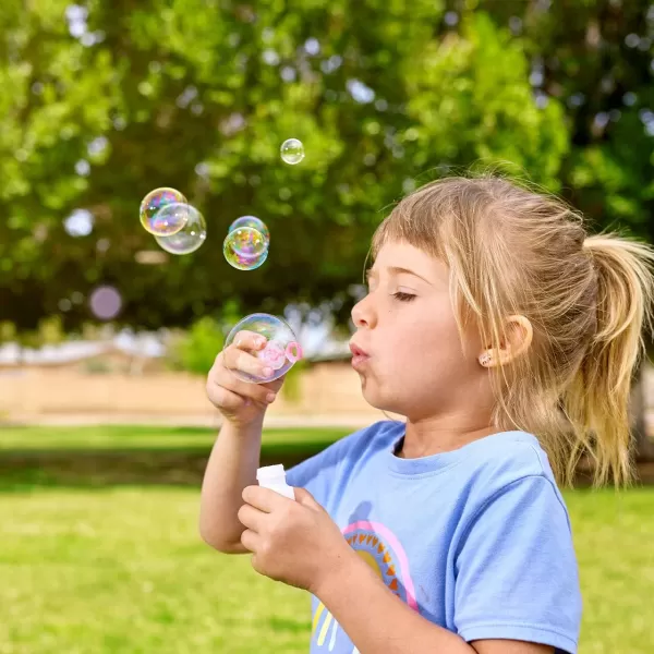 JOYIN 24 Pcs Mini Bubble Wands Assortment Party Favors Toys for Kids Child Summer Gifts Bubbles Fun ToysWedding Bath TimeSummer Outdoor Gifts for Girls BoysTransparent