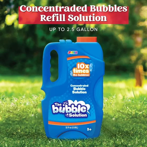 JOYIN 32 oz Bubble Solution Refills Close to 1L 25 Gallon Big Bubble Solution Bubble Concentrated for Easter Bubbles Bubble Machine Bubble Gun Bubble Wands Bubble Mower Bubble Juice RefillsBlue