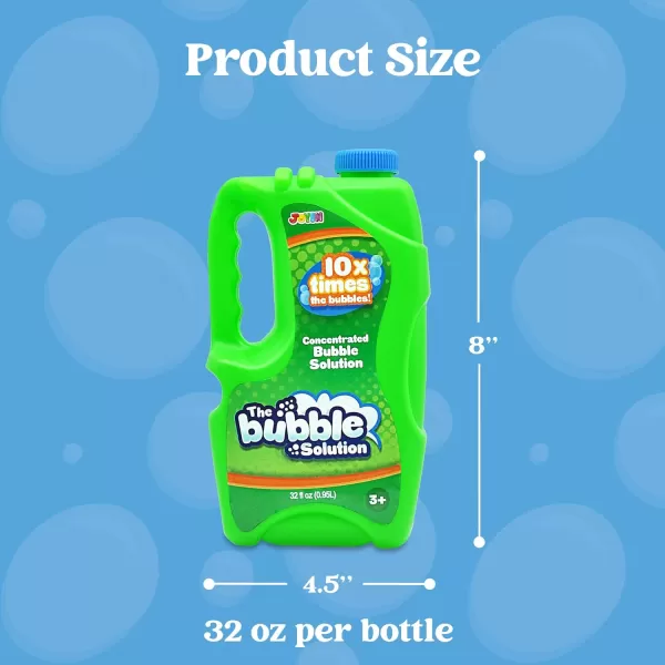 JOYIN 32 oz Bubble Solution Refills Close to 1L 25 Gallon Big Bubble Solution Bubble Concentrated for Easter Bubbles Bubble Machine Bubble Gun Bubble Wands Bubble Mower Bubble Juice RefillsGreen