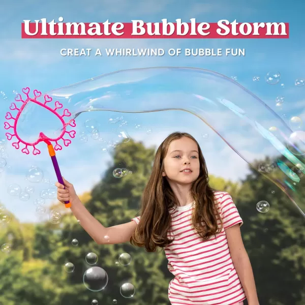JOYIN Big Bubble Wands Set Bulk for Kids Summer Outdoor Activity Party Favors 18 Pcs Giant Bubble Maker with Tray 12quot Large 6 Pcs Bubble Solution Suitable for All Age PeopleRegular