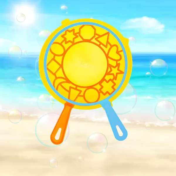 JOYIN Big Bubble Wands Set Bulk for Kids Summer Outdoor Activity Party Favors 18 Pcs Giant Bubble Maker with Tray 12quot Large 6 Pcs Bubble Solution Suitable for All Age PeopleClassic