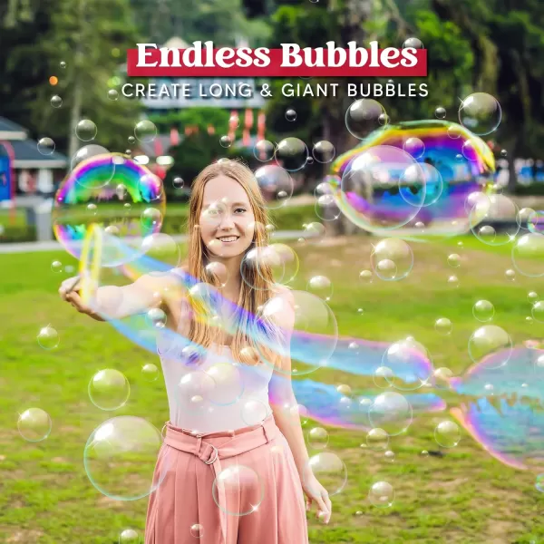 JOYIN Big Bubble Wands Set Bulk for Kids Summer Outdoor Activity Party Favors 18 Pcs Giant Bubble Maker with Tray 12quot Large 6 Pcs Bubble Solution Suitable for All Age PeopleAssorted