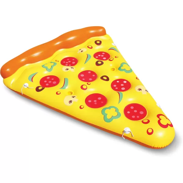 JOYIN Giant Inflatable Pizza Slice Pool Float Fun Pool Floaties Swim Party Toy Summer Pool Raft 1 Pack Extra Large with Cup Holders