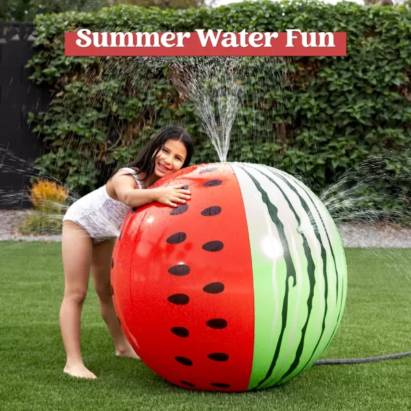 JOYIN Inflatable Sprinkler for Kids Huge Watermelon Jumbo Sprinkler 355 Water Sprinkler for Kids Outdoor Play Toddler Sprinkler for Kid Summer Water Party Backyard Outside Games Activities