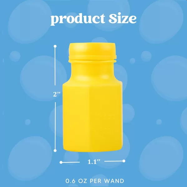 Sloosh 24 Pack Mini Bubble Bottles with Wand Bubble Refill for Kids Bubble Toys Summer Bubble Fun Activity Easter and Assortment Party Favors