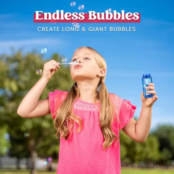 Sloosh 24 Pack Twisted Bubble Bottle with 2 oz Bubble Solution Set6 Color for Kids Bubble Toys Summer Bubble Fun Activity Easter and Assortment Party FavorsTwisted