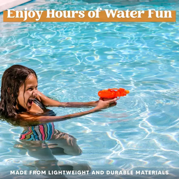 Sloosh 24 Packs Water Gun Party Favors Assorted Colors Mini Water Blasters Summer Squirt Soaker Water Fighting Beach Pool Toys for Kids