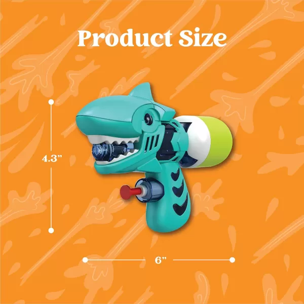 Sloosh 6 Pack Animal Water Gun for Kids Water Blaster Squirt Guns and Pump Super Water Soakers for Kids Summer Swimming Pool Beach Outdoor Water Activity Fighting Play Toys Random Color