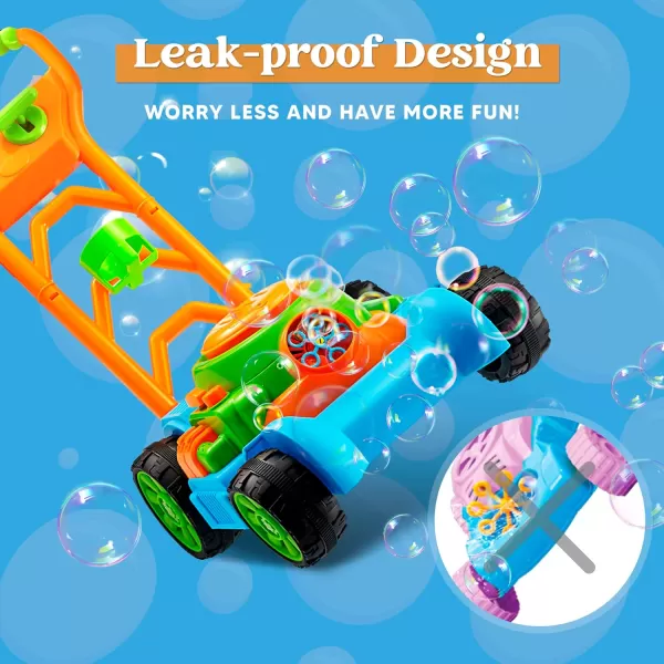 Sloosh Bubble Lawn Mower Toddler Toys  Kids Toys Bubble Machine Summer Outdoor Toys Games Bubble Mower Push Toy Outside Toys for Toddlers Preschool Kid Boys Girls Birthday Gifts BlueBlue