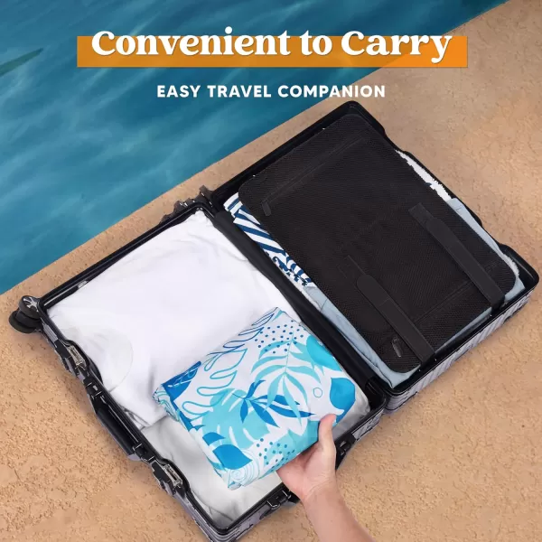 Sloosh Inflatable Pool Floats Adult 2 Pack Pool Chairs with Cup HoldersBlow up Floating Pool Floats ChairPool Floaties for Adults Swimming Pool Party Summer Water FunTropical Leaves
