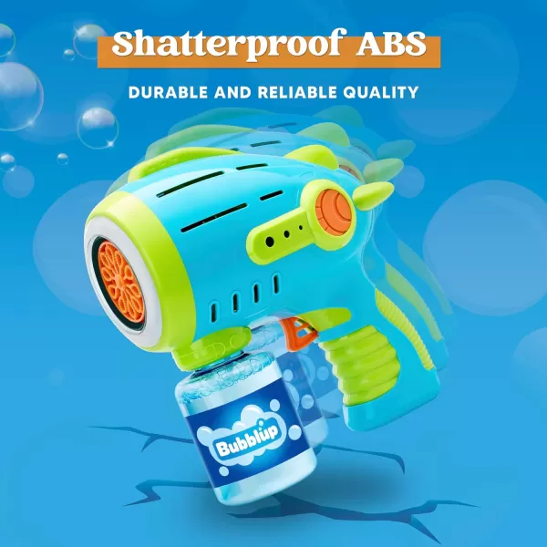 Sloosh Light Up Airship Bubble Guns for Kids Ages 48 with Bubble Refill Solution 10000 Bubbles 10 Holes Bubble Machine Gun for Toddlers Outdoor Toy Adults Summer Party Easter Gift