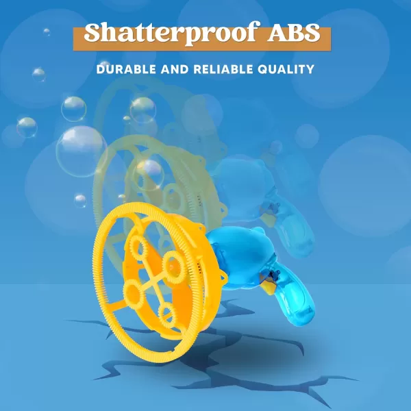 Sloosh Whale Bubble Gun with Bubble Refill Solution Mini in Giant Bubbles Design Bubble Gun Machine Blower Toy for Kids Adults Summer Party Favors Easter Basket Stuffers Birthday Gift