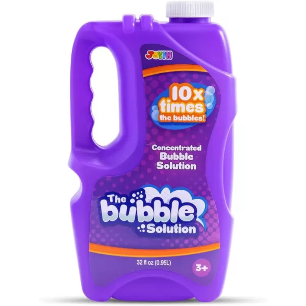 JOYIN 32 oz Bubble Solution Refills Close to 1L 25 Gallon Big Bubble Solution Bubble Concentrated for Easter Bubbles Bubble Machine Bubble Gun Bubble Wands Bubble Mower Bubble Juice RefillsPurple