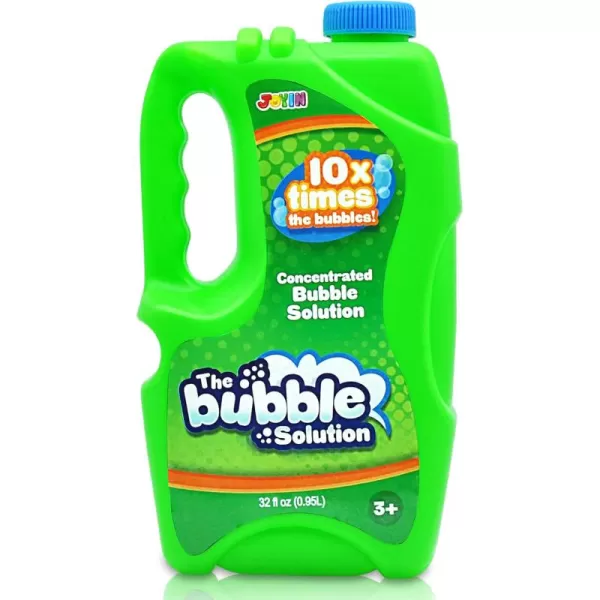 JOYIN 32 oz Bubble Solution Refills Close to 1L 25 Gallon Big Bubble Solution Bubble Concentrated for Easter Bubbles Bubble Machine Bubble Gun Bubble Wands Bubble Mower Bubble Juice RefillsGreen