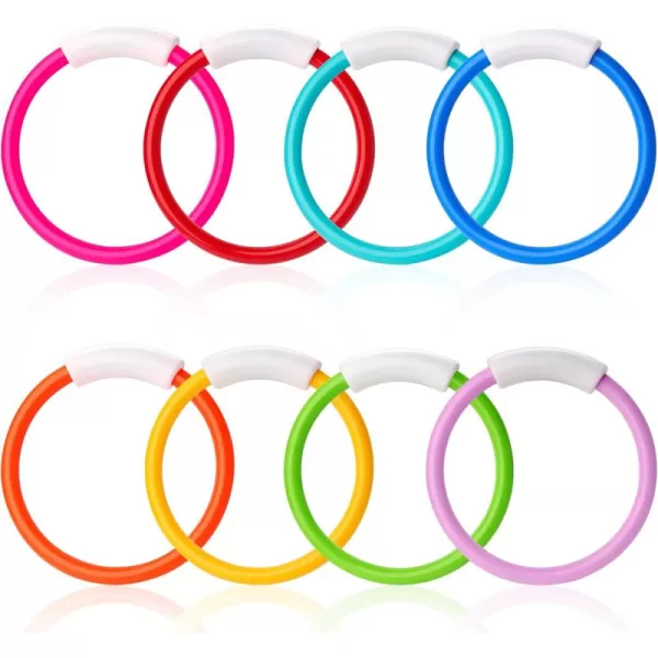 JOYIN Diving Sticks Pool Toys 8 Pcs Underwater Training Pool Dive Stick for Kids Colorful Swimming Toy Sinking Throwing Sticks for Kids Gifts Summer Swim Training Water Fun Pool GamesSticksDiving Rings