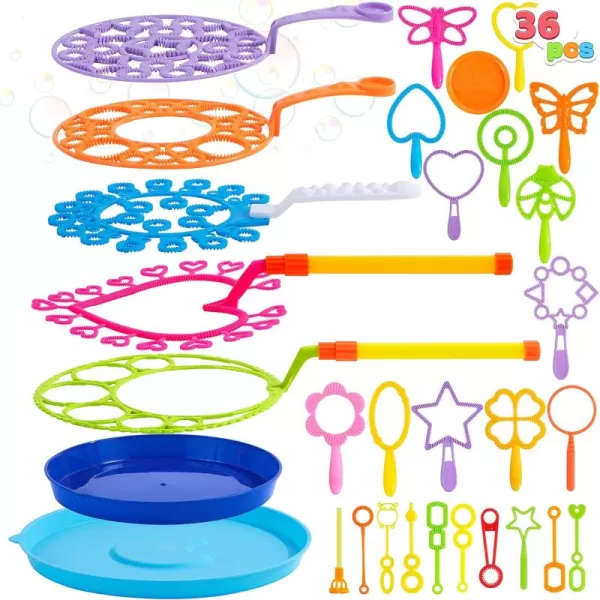 Sloosh 36 Packs Big Bubble Wands Set 20quot Giant Bubble Wand Toys with Tray Bulk Large Bubble Maker for Kids Adults Summer Toys Birthday Party Favors Outdoor ActivitiesClassic