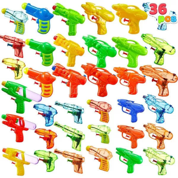 Sloosh 36 Packs Water Gun Toys Assorted Colors Mini Water Blasters for Pool Play Party and Outdoor Fun for Boys ampamp Girls