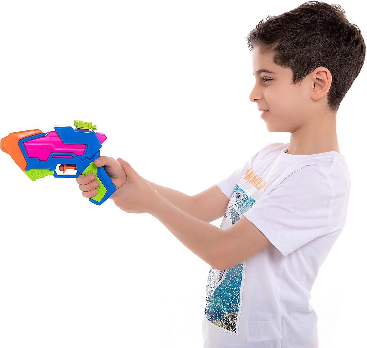 8 Pack Assorted Water Pistols Water Guns in 8 Colors Water Blaster Water Soaker Squirt Guns for Kids Summer Swimming Pool Beach Sand Outdoor Water Activity Fighting Play Toy