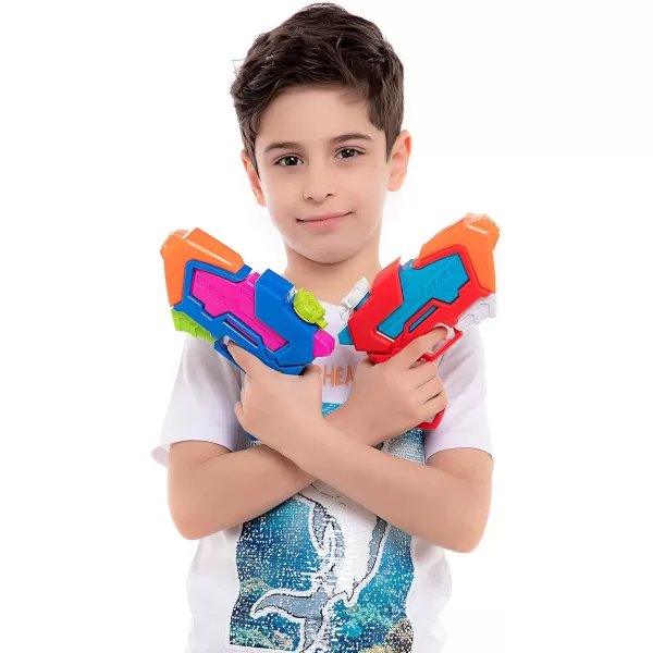 8 Pack Assorted Water Pistols Water Guns in 8 Colors Water Blaster Water Soaker Squirt Guns for Kids Summer Swimming Pool Beach Sand Outdoor Water Activity Fighting Play Toy