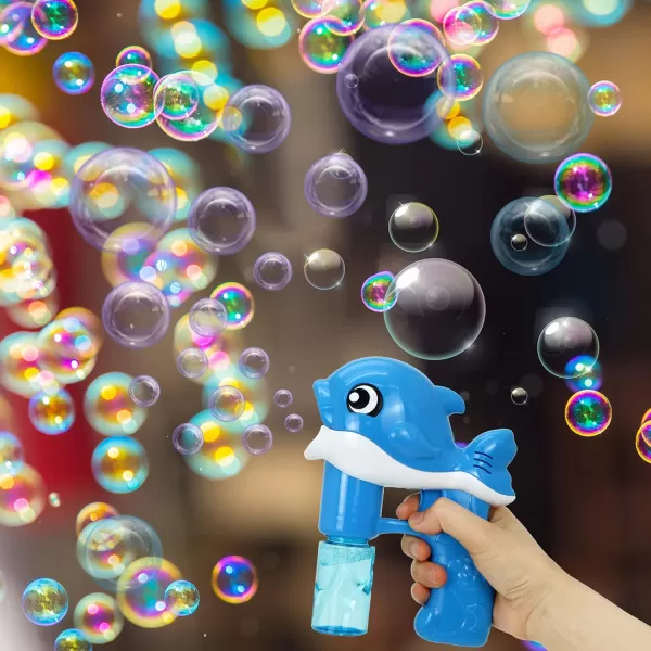 JOYIN 2 Bubble Guns Kit Whale Automatic Bubble Maker Blower Machine with 4 Bubble Solutions for Kids Bubble Blaster Summer Toy Birthday Outdoor ampamp Indoor Activity Easter Valentine Party FavorsYellowblue