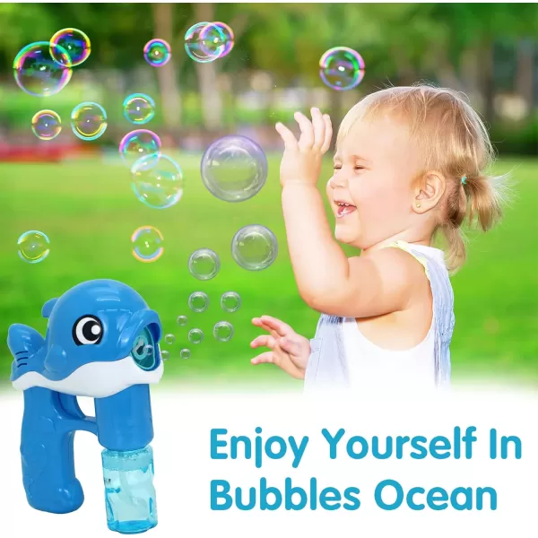 JOYIN 2 Bubble Guns Kit Whale Automatic Bubble Maker Blower Machine with 4 Bubble Solutions for Kids Bubble Blaster Summer Toy Birthday Outdoor ampamp Indoor Activity Easter Valentine Party FavorsYellowblue