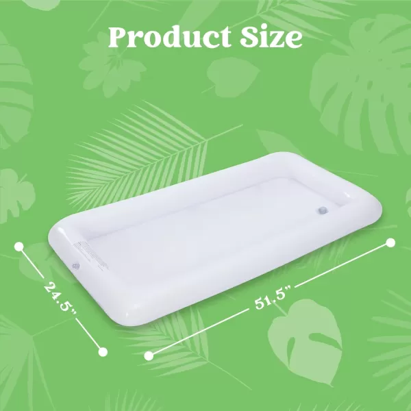 JOYIN 3Pack Inflatable Serving Bars Cooler  Inflatable Cooler Ice Buffet Salad Serving Trays with Drain Plug Food Drink Holder for Indoor Outdoor Summer Picnic Beach Pool Luau Party