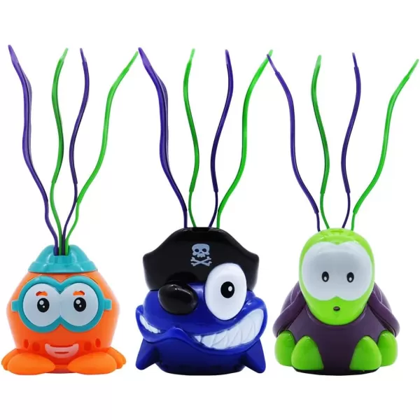 JOYIN Lightup Diving Pool Toys Set 3 Pack Diving Toy Swimming Pool Toys for Kids Animals Turtle Shark Seaweed Dive Toys
