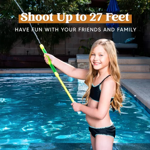 Sloosh 24 pcs Water Blaster Soaker Gun Water Squirter Water Soaker for Kids Summer Swimming Pool Beach Sand Outdoor Water Activity Fighting Play Toys165