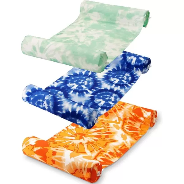 Sloosh 3 Pack 4in1 Inflatable Pool Floats Hammock Water Hammock Lounges MultiPurpose Swimming Pool Accessories Saddle Lounge Chair Hammock Drifter for Pool Lake Outdoor Beach