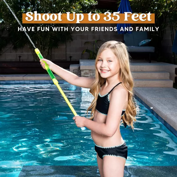 JOYIN 18 Pack 165 Super Water Soaker Blaster Squirt Guns Bulk Summer Outdoor Swimming Pool Backyard Beach Water Game Fighting Play Toys