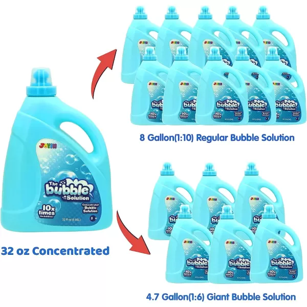 JOYIN Toy Bubble Solution Refill up to 25 Gallon Big Bubble Solution 32 Ounce Concentrated Solution for Bubble Machine Gun Wand Toys Outdoor ampamp Indoor Activity