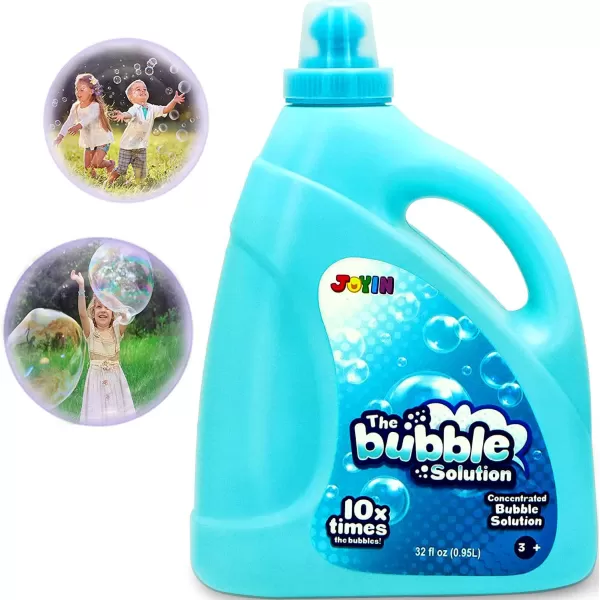 JOYIN Toy Bubble Solution Refill up to 25 Gallon Big Bubble Solution 32 Ounce Concentrated Solution for Bubble Machine Gun Wand Toys Outdoor ampamp Indoor Activity