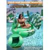 imageJOYIN Inflatable Peacock Pool Float  Giant Peacock Fun Beach Floaties Pool Party Decorations Adult Size Inflatable Animal Summer Swim Pool Raft Toys Lounge for Adults ampamp KidsGreen Peacock