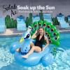 imageJOYIN Inflatable Peacock Pool Float  Giant Peacock Fun Beach Floaties Pool Party Decorations Adult Size Inflatable Animal Summer Swim Pool Raft Toys Lounge for Adults ampamp KidsBlue Peacock