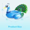 imageJOYIN Inflatable Peacock Pool Float  Giant Peacock Fun Beach Floaties Pool Party Decorations Adult Size Inflatable Animal Summer Swim Pool Raft Toys Lounge for Adults ampamp KidsBlue Peacock