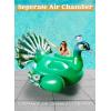 imageJOYIN Inflatable Peacock Pool Float  Giant Peacock Fun Beach Floaties Pool Party Decorations Adult Size Inflatable Animal Summer Swim Pool Raft Toys Lounge for Adults ampamp KidsGreen Peacock