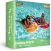 imageSLOOSH 2 Pack Inflatable Body Boards for Water Slides Surfing Board Pool Floats Swimming Pool Floating Boards Learn to Swim Summer Water Fun Toy for Kids and Toddlers Red and Orange